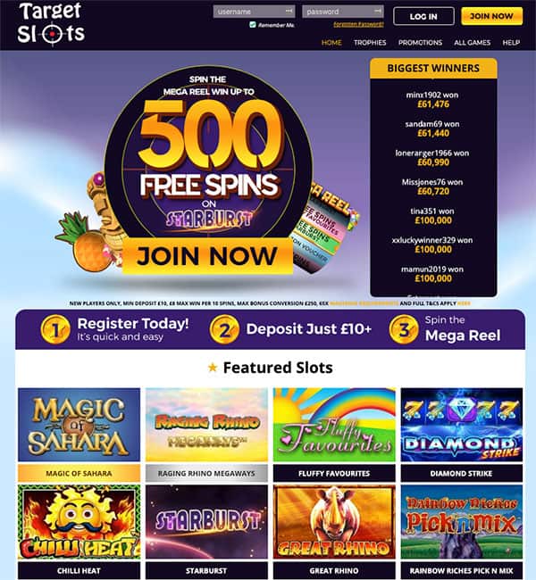 target slots